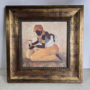 VTG African American Folk Art Framed Maternal Devotion Limited Reproduction